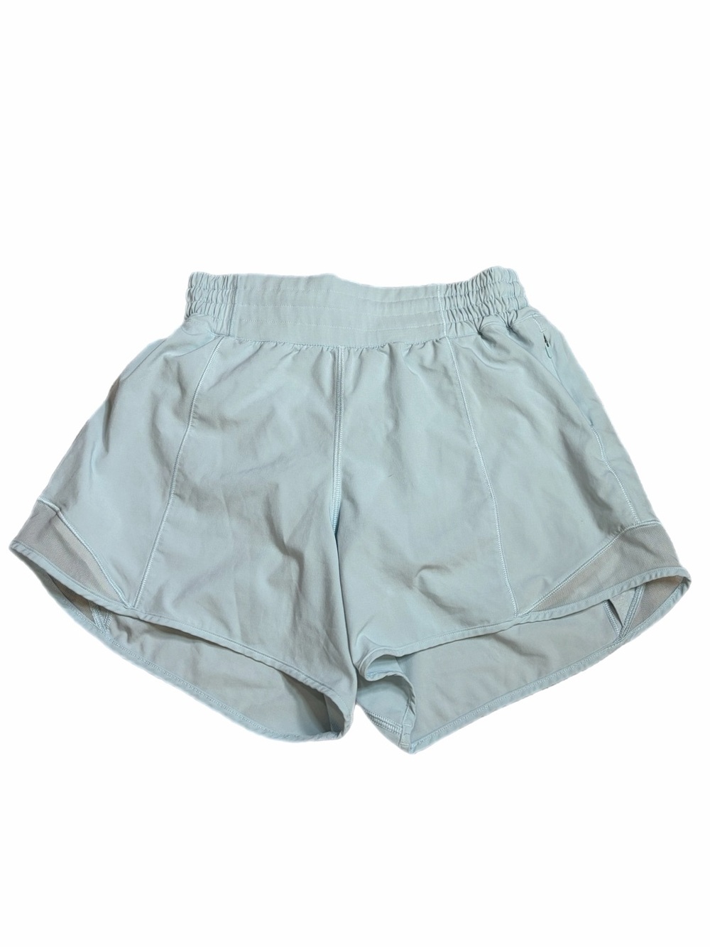 Lululemon Hotty Hot High-Rise Lined Short 4" (Icing Blue) Size 4